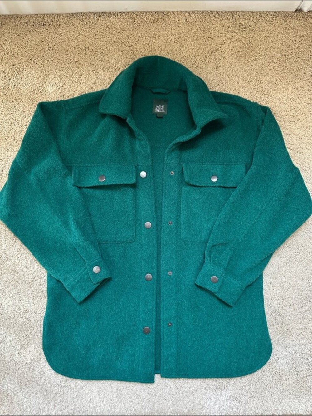 EMERALD GREEN WOOL JACKET